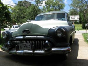 Front view of a 1951 Buick Roadmaster.